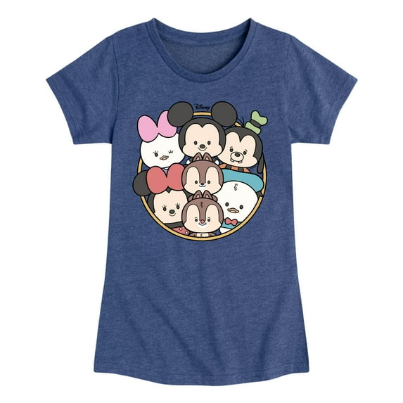 Disney - Mickey Friends Group - Toddler & Youth Girls Short Sleeve Graphic T-Shirt