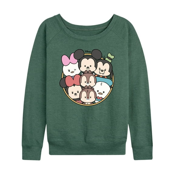 Disney - Mickey Friends Group - Women's Lightweight French Terry Long Sleeve Shirt
