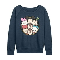 Disney - Mickey Friends Group - Women's Lightweight French Terry Long Sleeve Shirt