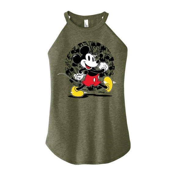 Disney - Mickey & Friends - Happily Walking - Juniors High Neck Tank Top
