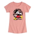 thumbnail image 1 of Disney - Mickey & Friends - Happy Mickey - Toddler And Youth Girls Short Sleeve Graphic T-Shirt, 1 of 6