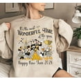 thumbnail image 1 of Disney Mickey and Friends Happy New Year Sweatshirt, The Most Wonderful Time of the Year Disney Happy New Year Tee, New Year 2026 Family Shirt,Sand Color,Size 3XL, 1 of 5