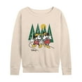 thumbnail image 1 of Disney Mickey & Friends - Hiking & Camping Mickey & Minnie - Women's Lightweight French Terry Long Sleeve Shirt, 1 of 5