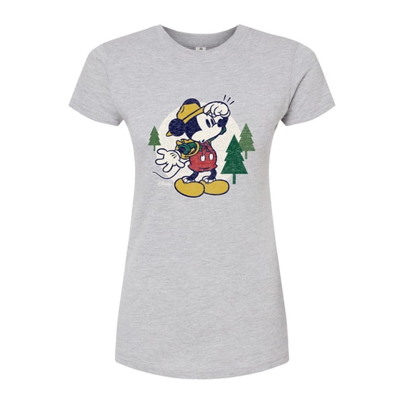 Disney - Mickey & Friends - Hiking & Camping - Possible Wrong Turn - Juniors Fitted Graphic T-Shirt
