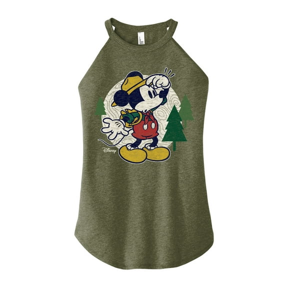 Disney - Mickey & Friends - Hiking & Camping - Possible Wrong Turn - Juniors High Neck Tank Top