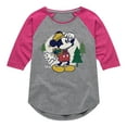 thumbnail image 1 of Disney - Mickey & Friends - Hiking & Camping - Possible Wrong Turn - Toddler And Youth Girls Raglan Graphic T-Shirt, 1 of 5