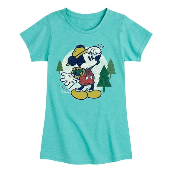 Disney - Mickey & Friends - Hiking & Camping - Possible Wrong Turn - Toddler And Youth Girls Short Sleeve Graphic T-Shirt