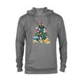 thumbnail image 1 of Disney Mickey & Friends Holiday Retro Christmas Tree Carols - Pullover Hoodie for Adults - Customized-Athletic Heather, 1 of 5