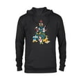 thumbnail image 1 of Disney Mickey & Friends Holiday Retro Christmas Tree Carols - Pullover Hoodie for Adults - Customized-Black, 1 of 5