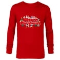 thumbnail image 1 of Disney Mickey & Friends Holidays Snow-Capped Merry Christmas - Long Sleeve T-Shirt for Men - Customized-New Red, 1 of 5