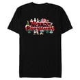 thumbnail image 1 of Disney Mickey & Friends Holidays Snow-Capped Merry Christmas - Short Sleeve Blended T-Shirt for Adults - Customized-Black, 1 of 5