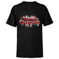 thumbnail image 1 of Disney Mickey & Friends Holidays Snow-Capped Merry Christmas - Short Sleeve T-Shirt for Kids - Customized-Black, 1 of 5