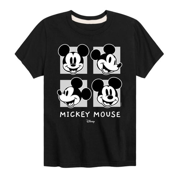 Disney - Mickey & Friends - Hollywood Mickey Mouse Squares - Toddler And Youth Short Sleeve Graphic T-Shirt
