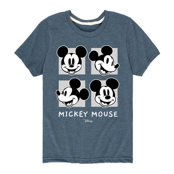 Disney - Mickey & Friends - Hollywood Mickey Mouse Squares - Toddler And Youth Short Sleeve Graphic T-Shirt