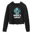 thumbnail image 1 of Disney - Mickey & Friends - Hungry Mickey - When's Lunch - Juniors Cropped Pullover Hoodie, 1 of 5