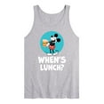 thumbnail image 1 of Disney - Mickey & Friends - Hungry Mickey - When's Lunch - Men's Jersey Tank Top, 1 of 4