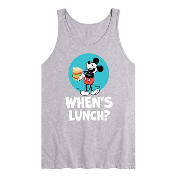 Disney - Mickey & Friends - Hungry Mickey - When's Lunch - Men's Jersey Tank Top
