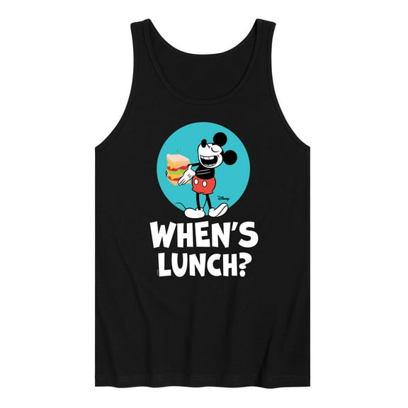 Disney - Mickey & Friends - Hungry Mickey - When's Lunch - Men's Jersey Tank Top