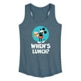 thumbnail image 1 of Disney - Mickey & Friends - Hungry Mickey - When's Lunch - Women's Racerback Tank Top, 1 of 5