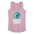 thumbnail image 1 of Disney - Mickey & Friends - Hungry Mickey - When's Lunch - Women's Racerback Tank Top, 1 of 5
