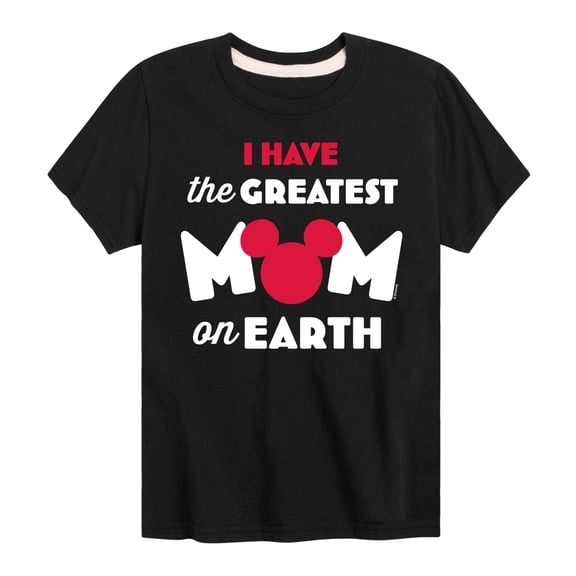 Disney - Mickey & Friends - I Have the Greatest Mom on Earth - Toddler And Youth Short Sleeve Graphic T-Shirt