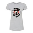 thumbnail image 1 of Disney - Mickey & Friends - I Woke Up This Happy - Wink - Juniors Fitted Graphic T-Shirt, 1 of 5
