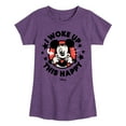 thumbnail image 1 of Disney - Mickey & Friends - I Woke Up This Happy - Wink - Toddler And Youth Girls Short Sleeve Graphic T-Shirt, 1 of 5