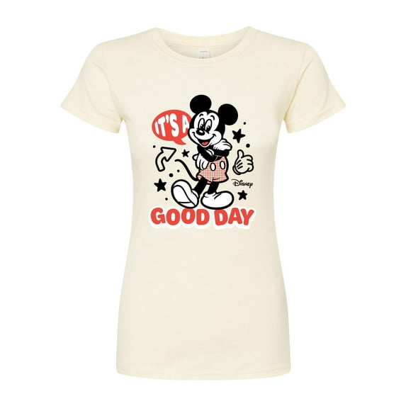 Disney - Mickey & Friends - It's a Good Day - Juniors Fitted Graphic T-Shirt