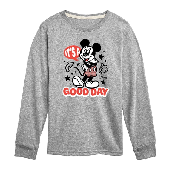 Disney - Mickey & Friends - It's a Good Day - Toddler And Youth Long Sleeve Graphic T-Shirt