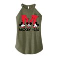 thumbnail image 1 of Disney - Mickey & Friends - Large Letter M - 1928 - Glitch - Juniors High Neck Tank Top, 1 of 5