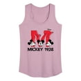 thumbnail image 1 of Disney - Mickey & Friends - Large Letter M - 1928 - Glitch - Women's Racerback Tank Top, 1 of 5