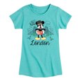 thumbnail image 1 of Disney - Mickey & Friends - London When It's Raining - Toddler And Youth Girls Short Sleeve Graphic T-Shirt, 1 of 5