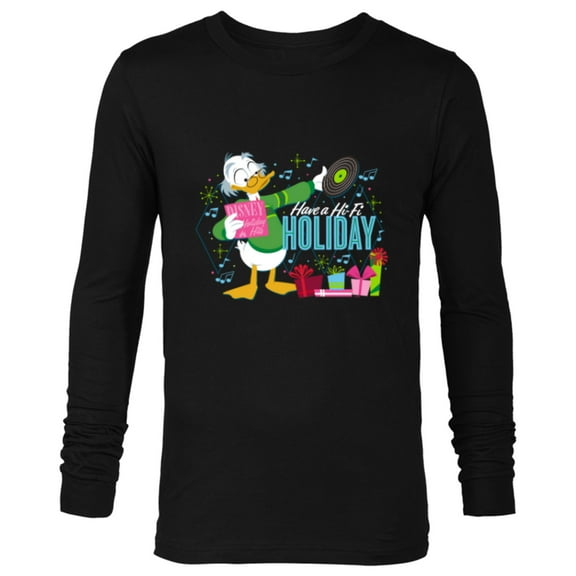 Disney Mickey & Friends Ludwig Von Drake Holiday Hits - Long Sleeve T-Shirt for Men - Customized-Black