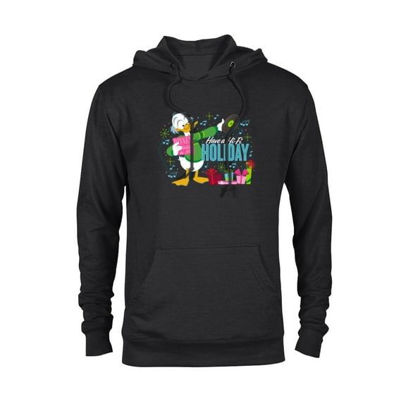 Disney Mickey & Friends Ludwig Von Drake Holiday Hits - Pullover Hoodie for Adults - Customized-Black