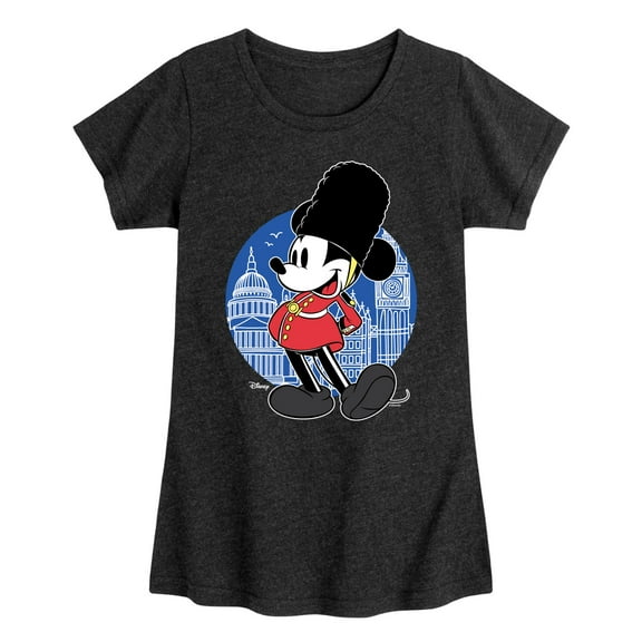 Disney - Mickey & Friends - Mickey A London Officer - Toddler And Youth Girls Short Sleeve Graphic T-Shirt