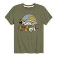 thumbnail image 1 of Disney - Mickey & Friends - Mickey & Daffy Duck Needs a Break from Hiking in Mountains - Camping - Toddler And Youth Short Sleeve Graphic T-Shirt, 1 of 5