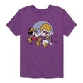 thumbnail image 1 of Disney - Mickey & Friends - Mickey & Daffy Duck Needs a Break from Hiking in Mountains - Camping - Toddler And Youth Short Sleeve Graphic T-Shirt, 1 of 6