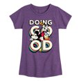 thumbnail image 1 of Disney - Mickey & Friends - Mickey, Donald, & Goofy - Doing Good - Toddler And Youth Girls Short Sleeve Graphic T-Shirt, 1 of 5