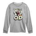 thumbnail image 1 of Disney - Mickey & Friends - Mickey, Donald, & Goofy - Doing Good - Toddler And Youth Long Sleeve Graphic T-Shirt, 1 of 5
