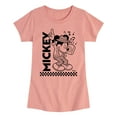 thumbnail image 1 of Disney - Mickey & Friends - Mickey Enjoys Music on Boombox - Toddler And Youth Girls Short Sleeve Graphic T-Shirt, 1 of 5