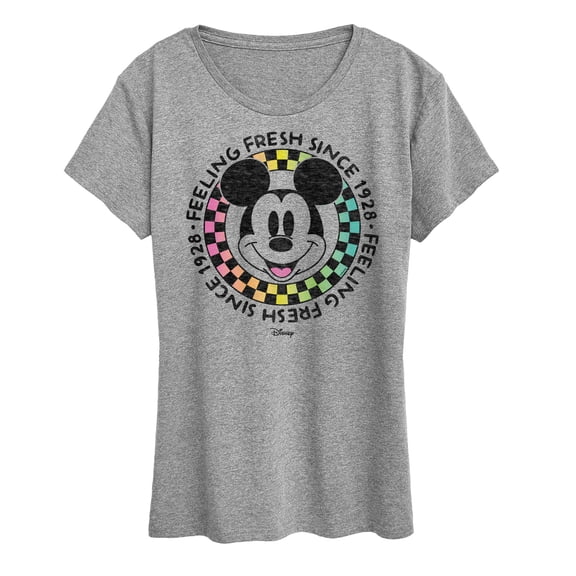 Disney - Mickey & Friends - Mickey Feeling Fresh Since 1928 - Women's Short Sleeve Graphic T-Shirt