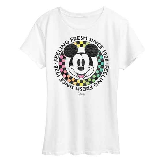 Disney - Mickey & Friends - Mickey Feeling Fresh Since 1928 - Women's Short Sleeve Graphic T-Shirt