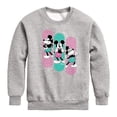 thumbnail image 1 of Disney - Mickey & Friends - Mickey Happy Expressions - Retro Style - Toddler And Youth Long Sleeve Graphic T-Shirt, 1 of 5