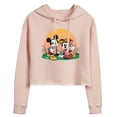 thumbnail image 1 of Disney - Mickey & Friends - Mickey & Minnie Enjoy the Sunset - Juniors Cropped Pullover Hoodie, 1 of 5