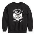 thumbnail image 1 of Disney - Mickey & Friends - Mickey & Minnie - Everything is Better with You - Toddler And Youth Crewneck Fleece Sweatshirt, 1 of 5