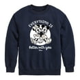 thumbnail image 1 of Disney - Mickey & Friends - Mickey & Minnie - Everything is Better with You - Toddler And Youth Crewneck Fleece Sweatshirt, 1 of 5