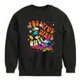 thumbnail image 1 of Disney - Mickey & Friends - Mickey & Minnie - Positive Vibes Only - Toddler And Youth Long Sleeve Graphic T-Shirt, 1 of 5