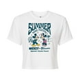 thumbnail image 1 of Disney - Mickey & Friends - Mickey & Minnie - Summer Music Festival - Spinnin' Classic Tunes - Juniors Cropped Cotton Blend T-Shirt, 1 of 5