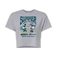 thumbnail image 1 of Disney - Mickey & Friends - Mickey & Minnie - Summer Music Festival - Spinnin' Classic Tunes - Juniors Cropped Cotton Blend T-Shirt, 1 of 5