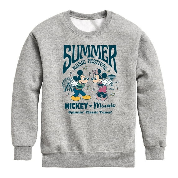 Disney - Mickey & Friends - Mickey & Minnie - Summer Music Festival - Spinning Classic Tunes - Toddler And Youth Long Sleeve Graphic T-Shirt
